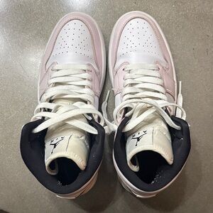 Nike White and Pink Athletic Shoes